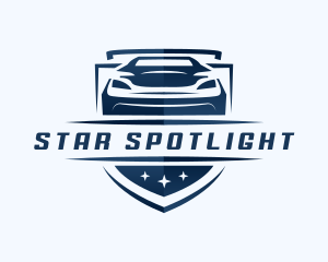 Car Racing Shield logo design