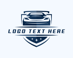 Racing - Car Racing Shield logo design