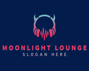 Nightclub - Evil Nightclub Headset logo design