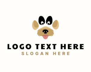 Canine - Pet Dog Paw logo design