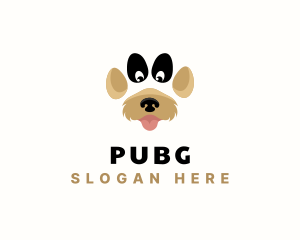 Pet Dog Paw Logo