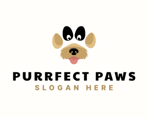 Pet Dog Paw logo design