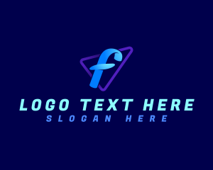 Triangle - Stylish Lifestyle Letter F logo design