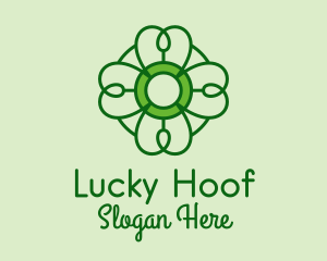 Irish Lucky Shamrock logo design