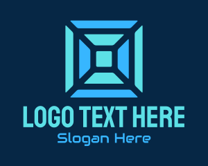 Blue Geometric Software Technology Logo