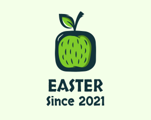Healthy Diet - Green Apple Fruit logo design