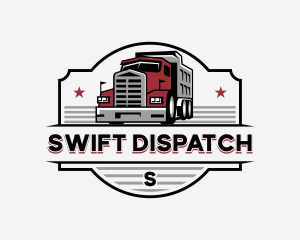 Dispatch - Cargo Dispatch Truck logo design