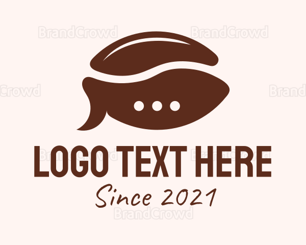 Coffee Bean Chat Logo