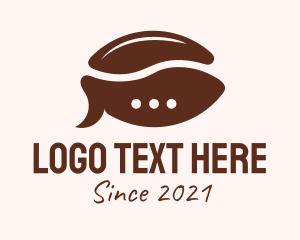 Chat - Coffee Bean Chat logo design