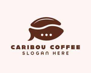 Coffee Bean Chat  logo design