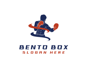 Boxing Athlete Gym logo design