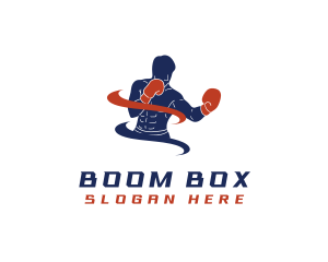 Boxing Athlete Gym logo design