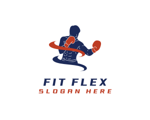 Gym - Boxing Athlete Gym logo design