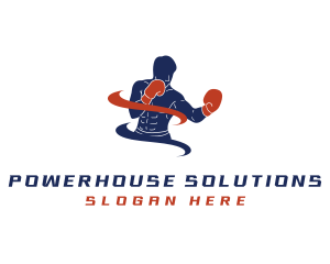 Strength - Boxing Athlete Gym logo design