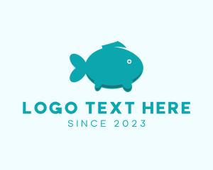 Fish - Cute Tuna Fish logo design