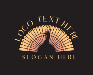 Luxury - Peacock Luxury Feather logo design