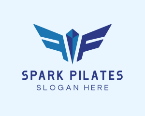  Airplane Flight Wings Logo