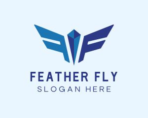  Airplane Flight Wings logo design