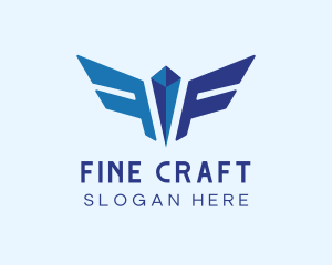  Airplane Flight Wings logo design