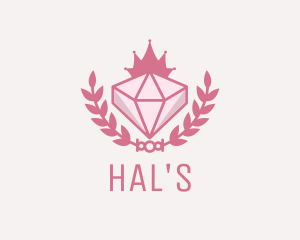 Pink Diamond Gemstone Logo