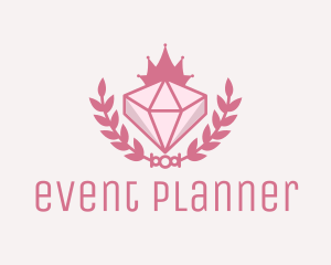 Pink Diamond Gemstone Logo