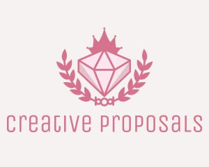 Proposal - Pink Diamond Gemstone logo design