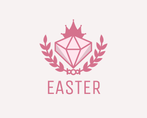 Jewel - Pink Diamond Gemstone logo design