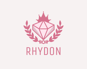 King - Pink Diamond Gemstone logo design