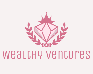 Rich - Pink Diamond Gemstone logo design