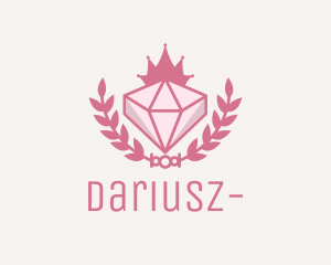 Coronation - Pink Diamond Gemstone logo design