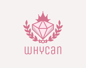 Luxurious - Pink Diamond Gemstone logo design