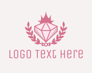 Pink Diamond Gemstone Logo