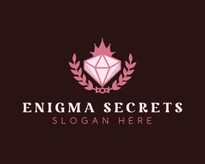 Pink Diamond Gemstone logo design