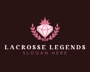 Pink Diamond Gemstone logo design