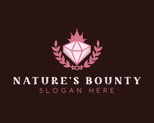 Pink Diamond Gemstone logo design