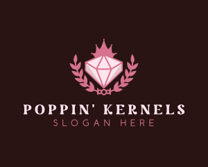 Pink Diamond Gemstone logo design