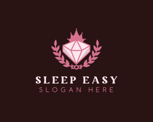 Pink Diamond Gemstone logo design