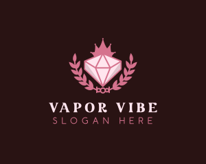 Pink Diamond Gemstone logo design