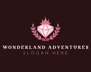 Pink Diamond Gemstone logo design