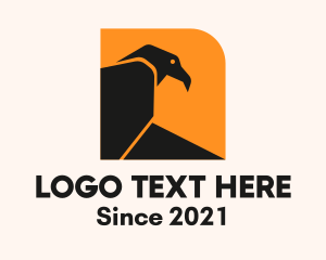 Logistic Services - Vulture Bird Silhouette logo design