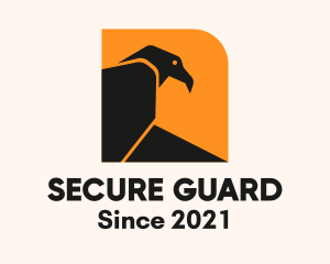 Wildlife Center - Vulture Bird Silhouette logo design