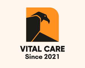Birdwatcher - Vulture Bird Silhouette logo design