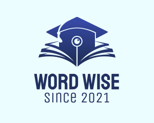 Dictionary - Online Graduation Cap logo design