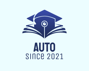 Graduating - Online Graduation Cap logo design
