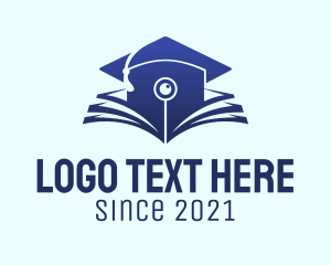 Online Learning - Online Graduation Cap logo design