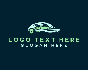 Automobile - Water Car Cleaning logo design