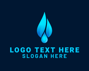 Mineral Water - Purified Water Drop logo design