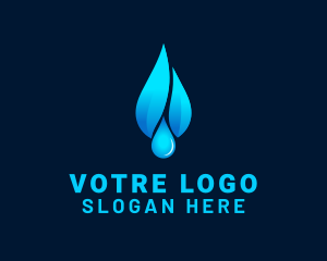 Plumber - Purified Water Drop logo design