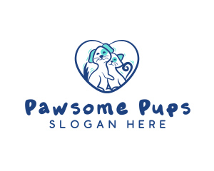 Pet Dog Cat logo design