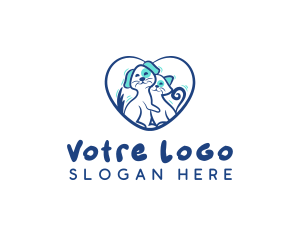 Hound - Pet Dog Cat logo design